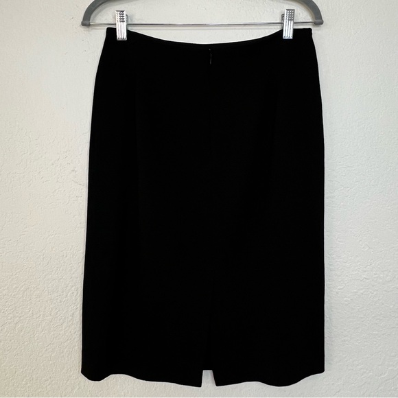 Oscar By Oscar De La Renta 100% Wool Black Skirt Suit Jacket Sz 10 - Skirt Sz 12 - Picture 12 of 16